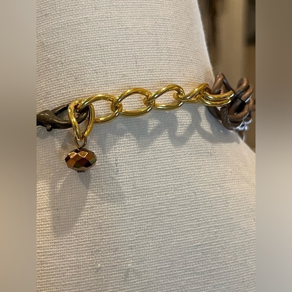 Charm Necklace Chain Links Large Big Necklace Assorted of Chains Pearls Charms - Picture 7 of 14